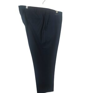 Balmain Mens Dress Pants Navy Blue Super 120s‎ Wool Blend Size 58 Regular Fit
